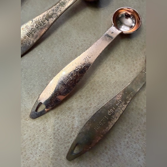 4Pc Giadzy Copper Plate Measuring Spoons - Picture 3 of 8